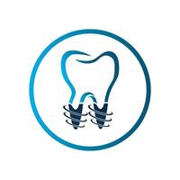 dental implantar logotipo vetor