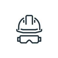 trabalhador capacete ícone isolado em branco fundo. trabalhador capacete vetor símbolo, segurança para rede e Móvel Projeto.