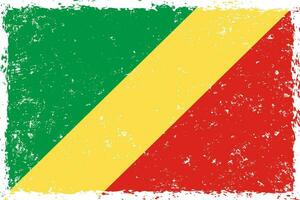 república do a Congo bandeira dentro grunge angustiado estilo vetor