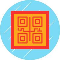 design de ícone vetorial de código qr vetor