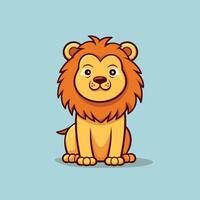 leão símbolo fofa leão desenho animado vetor