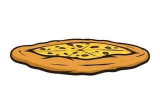 pizza a partir de frente vetor ilustração