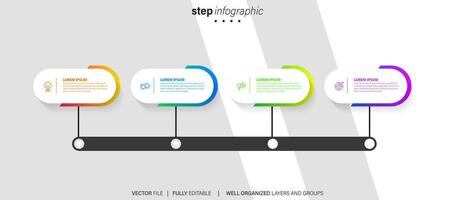 modelo de design infográfico com lugar para seus dados. ilustração vetorial. vetor