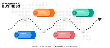 modelo de design infográfico com lugar para seus dados. ilustração vetorial. vetor