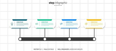 moderno infográfico vetor futurista modelo