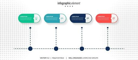 modelo de design infográfico com lugar para seus dados. ilustração vetorial. vetor