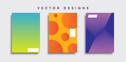 Mínimo Vector desenhos de capa. Modelo de poster futuro