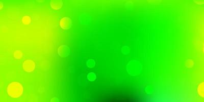 textura de vetor verde e amarelo claro com formas de memphis.