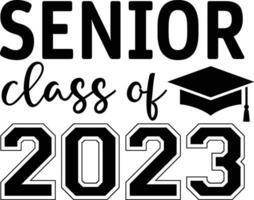 Senior classe do 2023 vetor