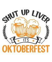 Festival de outubro fechar acima fígado é oktoberfest vetor