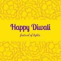 feliz diwali desejos cartões vetor ilustrações dentro rabisco estilo