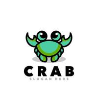 logotipo de mascote de caranguejo vetor