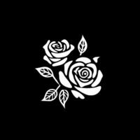 rosas, minimalista e simples silhueta - vetor ilustração