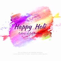 Resumo feliz Holi colorido festival decorativo de fundo vector