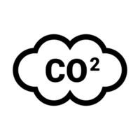 carbono dióxido nuvem ícone. co2. vetor. vetor
