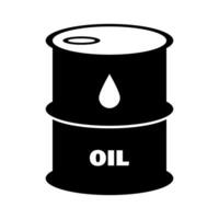 silhueta ícone do óleo tanque. combustível tanque. energia indústria. vetor. vetor