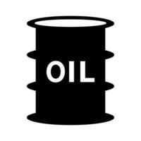 óleo armazenamento tambor ícone. combustível armazenar. vetor. vetor