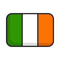 plano Projeto irlandês bandeira ícone. Irlanda bandeira. vetor. vetor