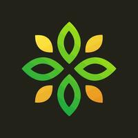 logotipo ecológico meio Ambiente ícone, verde vetor