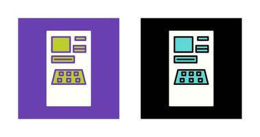 ícone de vetor de caixa eletrônico