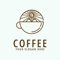 café copo logotipo vetor ilustração Projeto