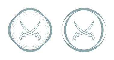 ícone de vetor de duas espadas