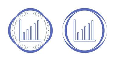 ícone de vetor de gráfico de barras