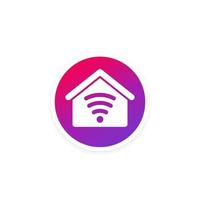 casa inteligente, ícone de vetor de casa para aplicativos