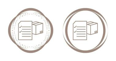 ícone de vetor de lista de verificação de entrega