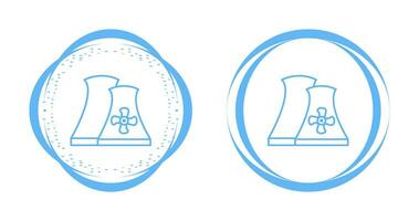 ícone de vetor de usina nuclear