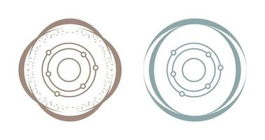 ícone de vetor de estrutura atômica