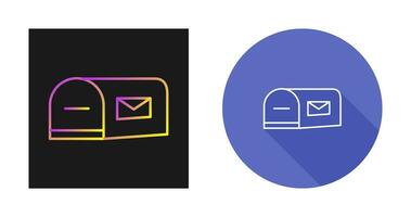 ícone de vetor de caixa de correio