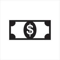 dinheiro ícone vetor ilustração símbolo