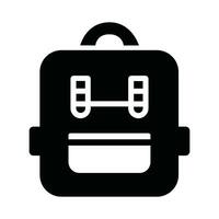 ícone de mochila escolar vetor