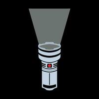 lanterna vetor ícone em Preto fundo.