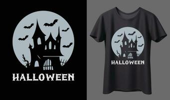 desenho de t-shirt halloween vetor