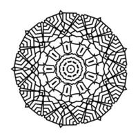 mandala arte para coloração livro. limpar \ limpo decorativo volta ornamento. oriental padrão, vetor ilustração coloração livro página. circular padronizar dentro Formato do mandala para hena, mehndi, tatuagem, decoração.