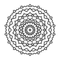 mandala arte para coloração livro. limpar \ limpo decorativo volta ornamento. oriental padrão, vetor ilustração coloração livro página. circular padronizar dentro Formato do mandala para hena, mehndi, tatuagem, decoração.