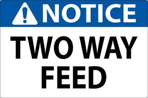 aviso prévio placa dois caminho alimentação vetor