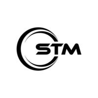 stm logotipo projeto, inspiração para uma único identidade. moderno elegância e criativo Projeto. marca d'água seu sucesso com a impressionante isto logotipo. vetor