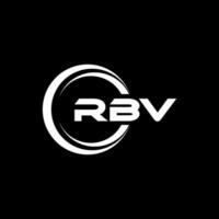 rbv logotipo projeto, inspiração para uma único identidade. moderno elegância e criativo Projeto. marca d'água seu sucesso com a impressionante isto logotipo. vetor