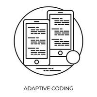 ícone plano de desenvolvimento web vetor