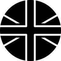 sólido ícone para britânico vetor