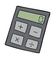 ilustração vetorial dos desenhos animados da calculadora vetor