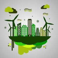 Salve  a planeta ir verde conceito Projeto modelo vetor