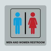 homens e mulheres Sanitário ícones, banheiro sinais vetor ilustração.