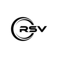 rsv logotipo projeto, inspiração para uma único identidade. moderno elegância e criativo Projeto. marca d'água seu sucesso com a impressionante isto logotipo. vetor