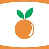 laranja moderno logotipo vetor