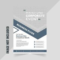 Customizável corporativo folheto Projeto para eficaz o negócio promoção vetor