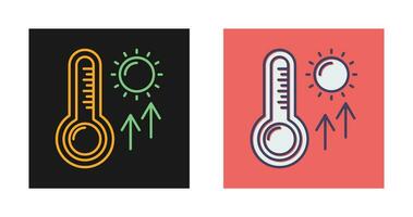 ícone de vetor de altas temperaturas